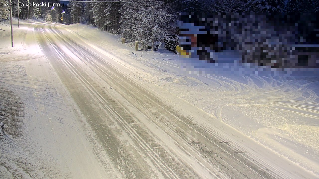 Weather Camera Image Väg 20 Taivalkoski, Jurmu, Taivalkoski, Pohjois-Pohjanmaa