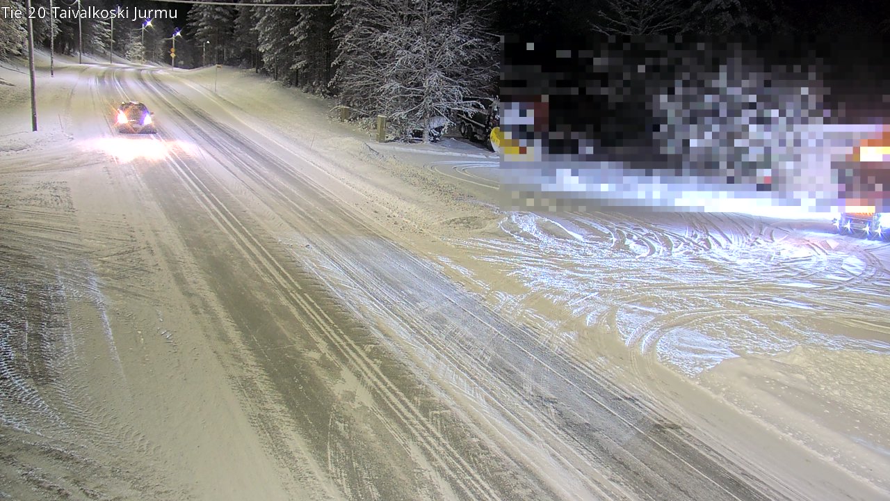 Weather Camera Image Väg 20 Taivalkoski, Jurmu, Taivalkoski, Pohjois-Pohjanmaa