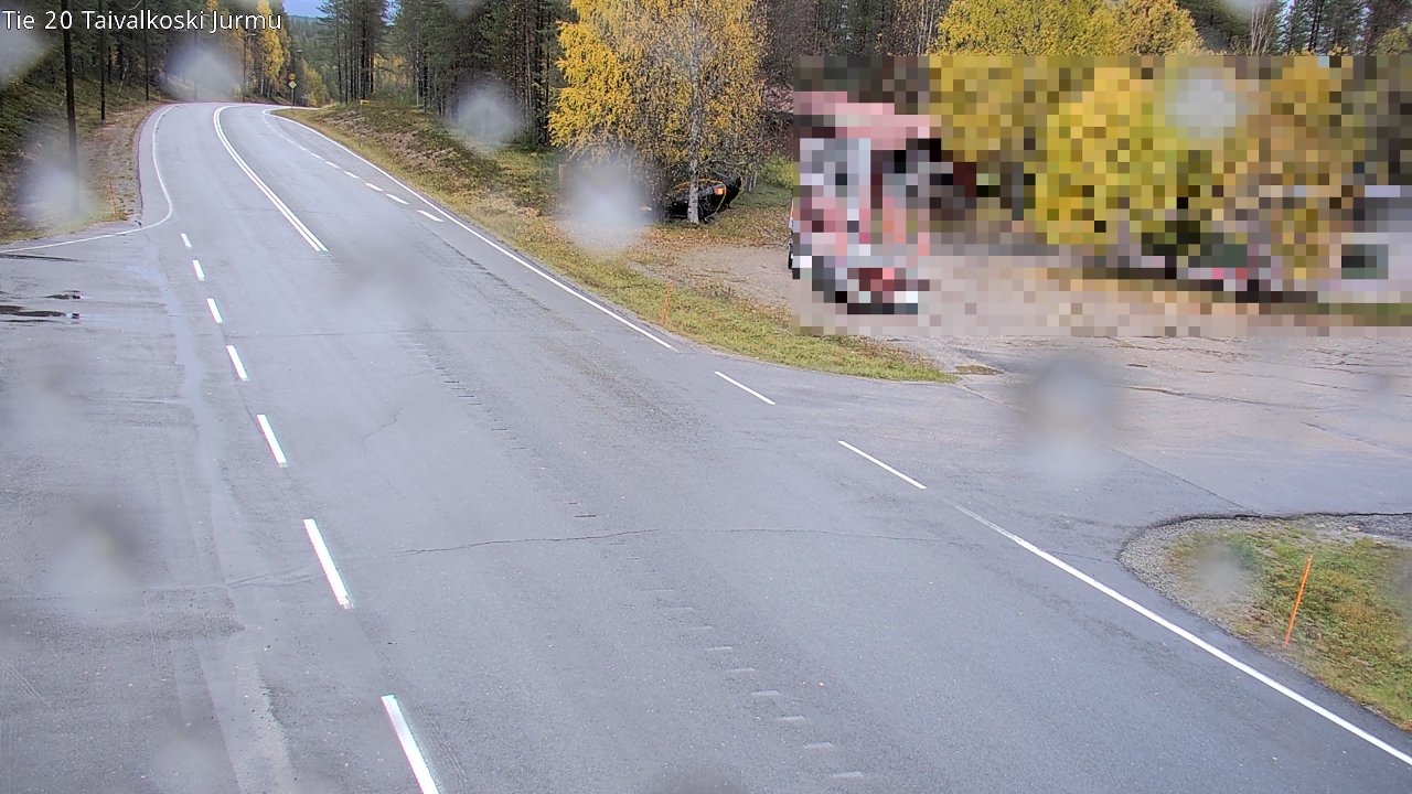 Weather Camera Image Väg 20 Taivalkoski, Jurmu, Taivalkoski, Pohjois-Pohjanmaa