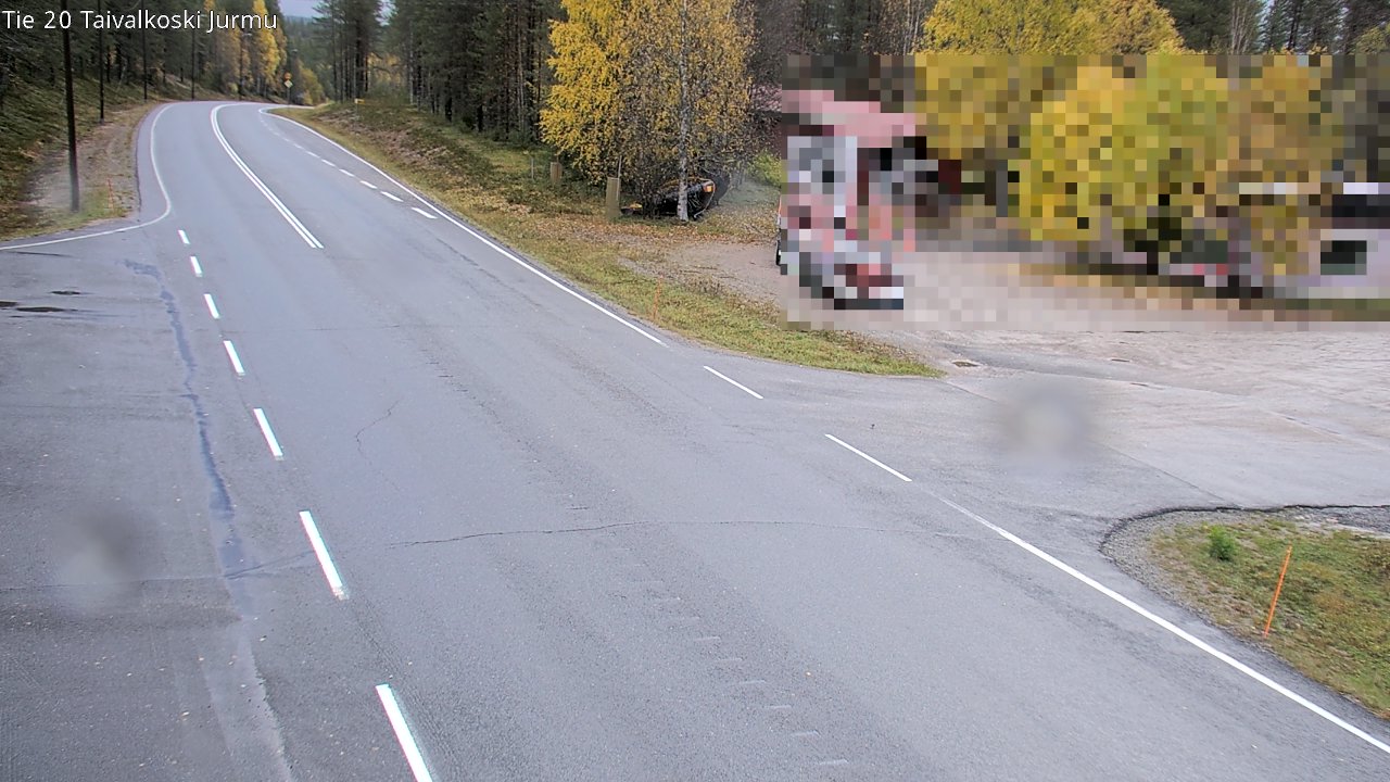 Weather Camera Image Väg 20 Taivalkoski, Jurmu, Taivalkoski, Pohjois-Pohjanmaa
