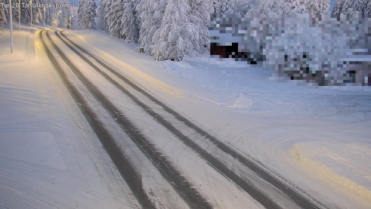 Weather Camera Image Road 20 Taivalkoski, Jurmu, Taivalkoski, Pohjois-Pohjanmaa