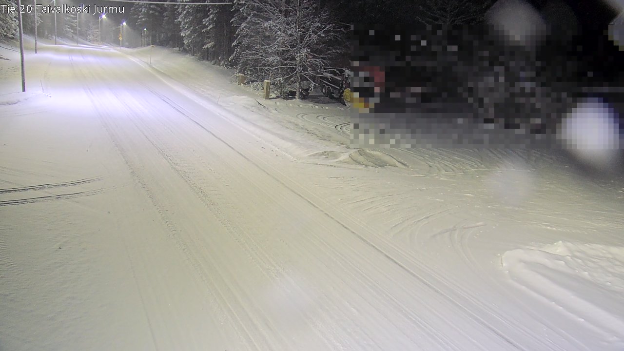 Weather Camera Image Väg 20 Taivalkoski, Jurmu, Taivalkoski, Pohjois-Pohjanmaa