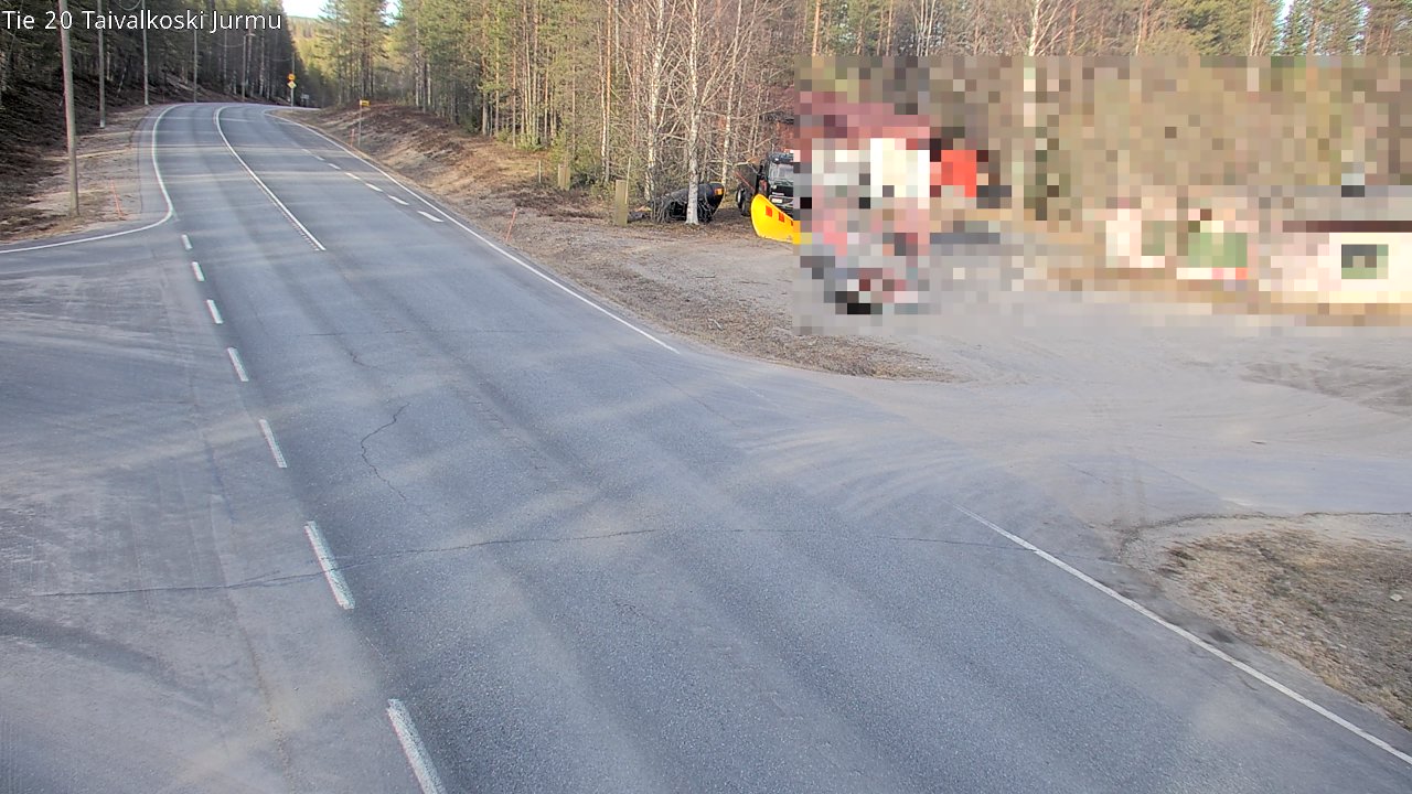 Weather Camera Image Road 20 Taivalkoski, Jurmu, Taivalkoski, Pohjois-Pohjanmaa
