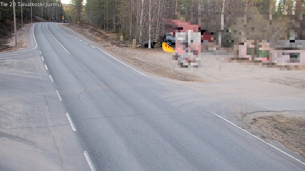 Weather Camera Image Road 20 Taivalkoski, Jurmu, Taivalkoski, Pohjois-Pohjanmaa