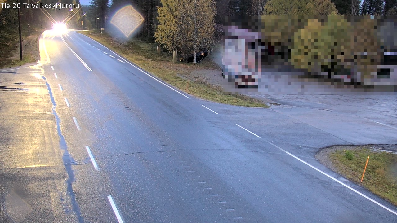 Weather Camera Image Väg 20 Taivalkoski, Jurmu, Taivalkoski, Pohjois-Pohjanmaa