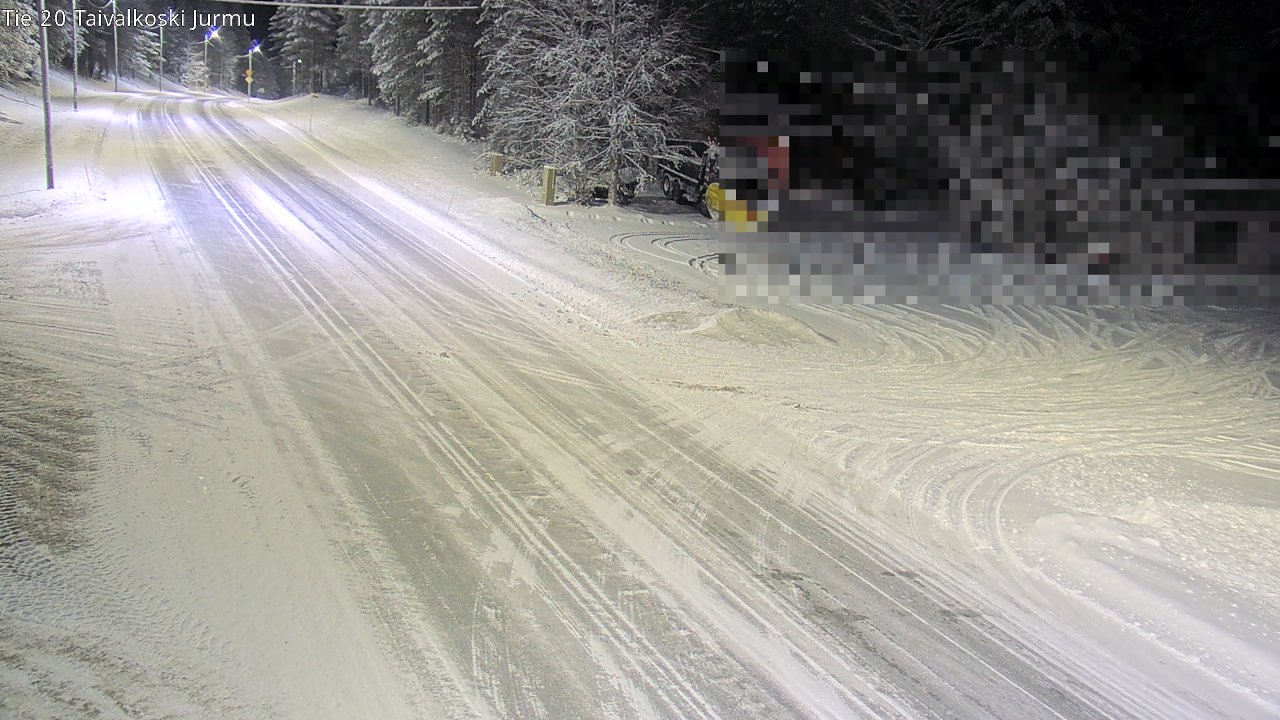 Weather Camera Image Väg 20 Taivalkoski, Jurmu, Taivalkoski, Pohjois-Pohjanmaa