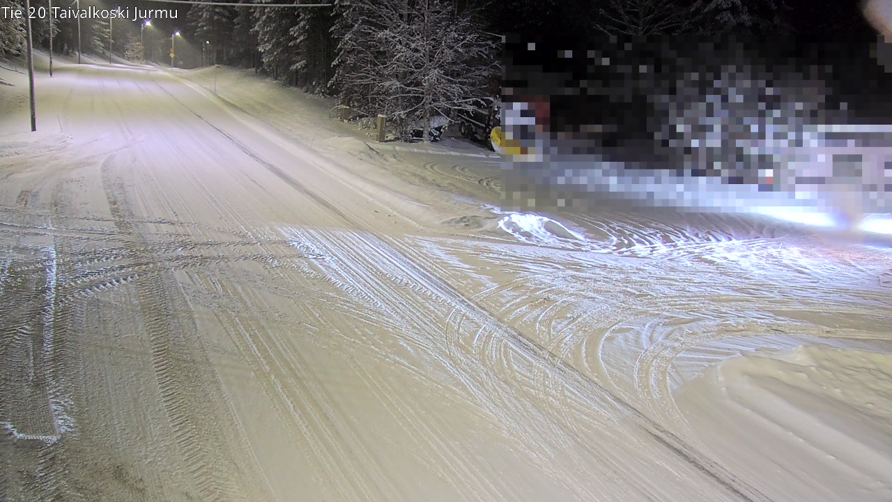 Weather Camera Image Väg 20 Taivalkoski, Jurmu, Taivalkoski, Pohjois-Pohjanmaa