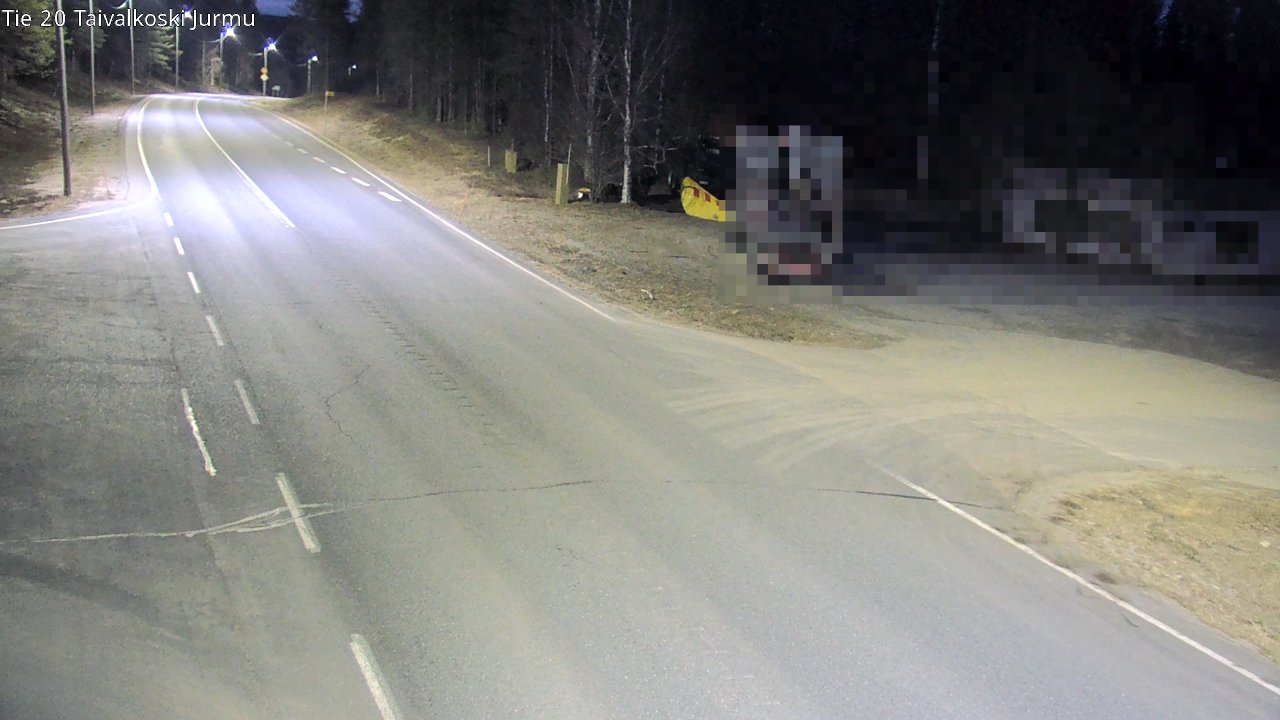 Weather Camera Image Road 20 Taivalkoski, Jurmu, Taivalkoski, Pohjois-Pohjanmaa