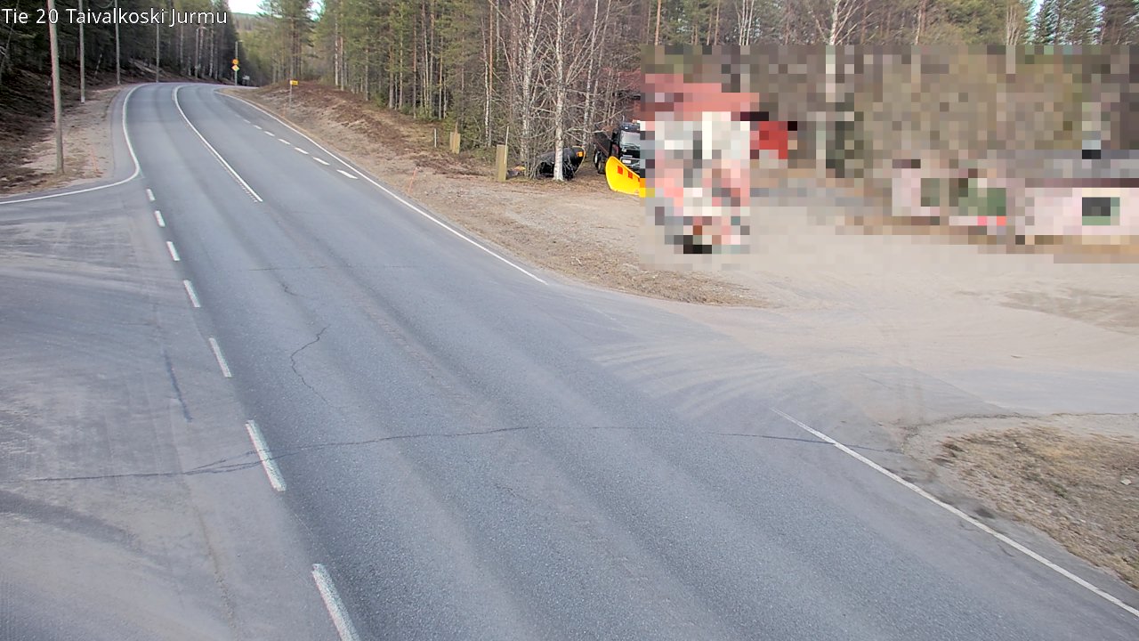 Weather Camera Image Road 20 Taivalkoski, Jurmu, Taivalkoski, Pohjois-Pohjanmaa