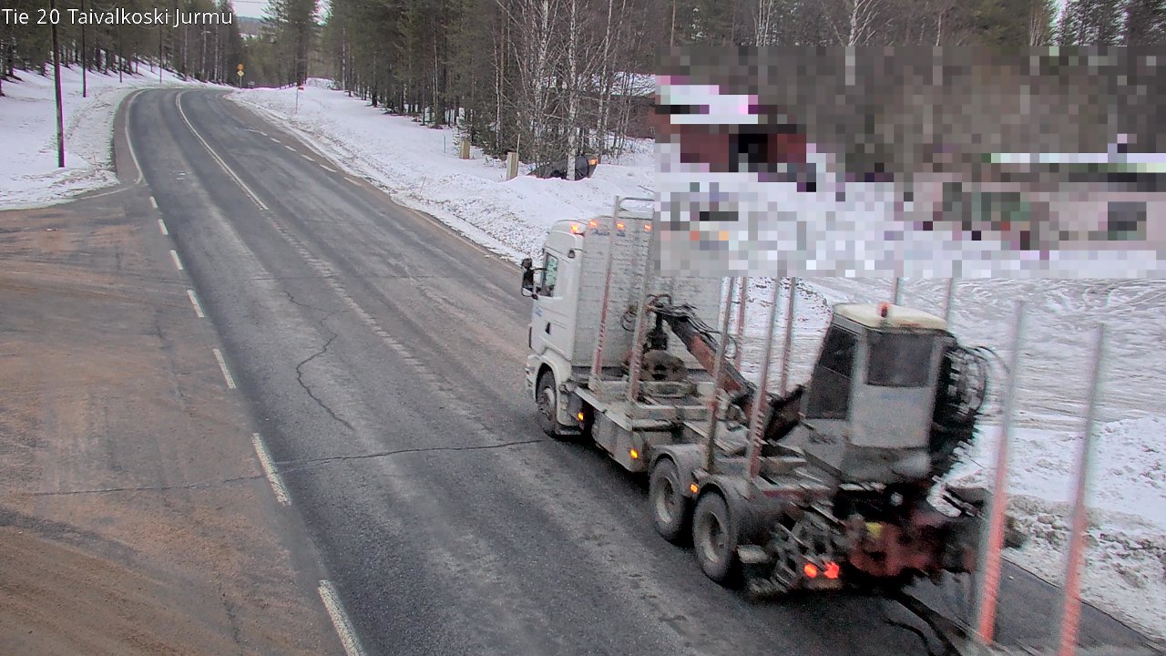 Weather Camera Image Road 20 Taivalkoski, Jurmu, Taivalkoski, Pohjois-Pohjanmaa