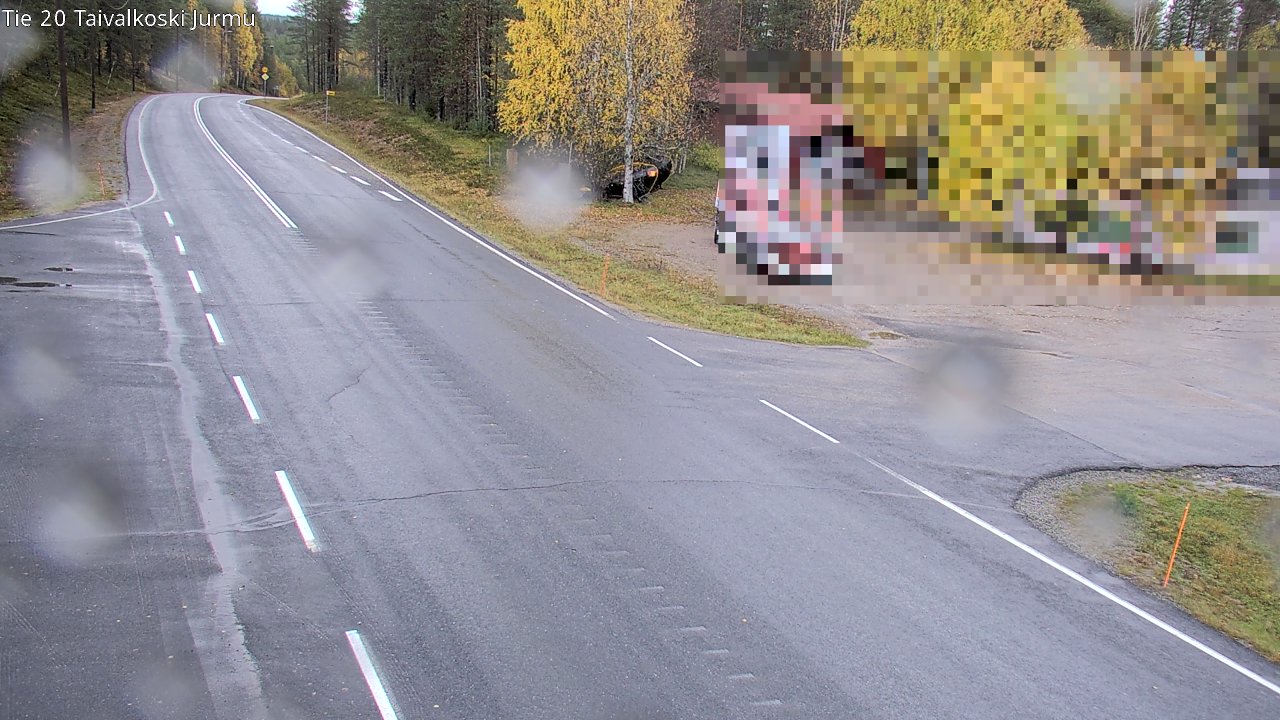 Weather Camera Image Väg 20 Taivalkoski, Jurmu, Taivalkoski, Pohjois-Pohjanmaa