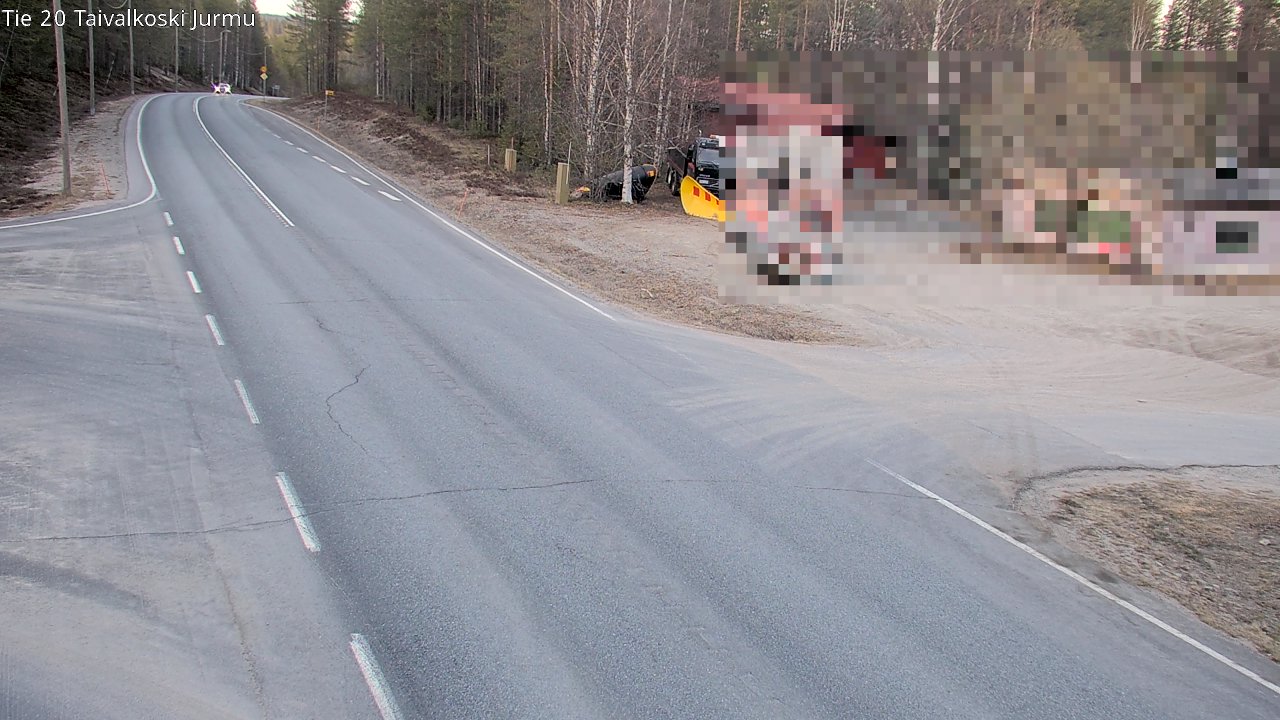 Weather Camera Image Road 20 Taivalkoski, Jurmu, Taivalkoski, Pohjois-Pohjanmaa