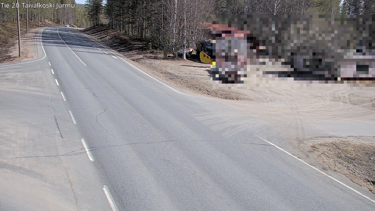 Weather Camera Image Road 20 Taivalkoski, Jurmu, Taivalkoski, Pohjois-Pohjanmaa
