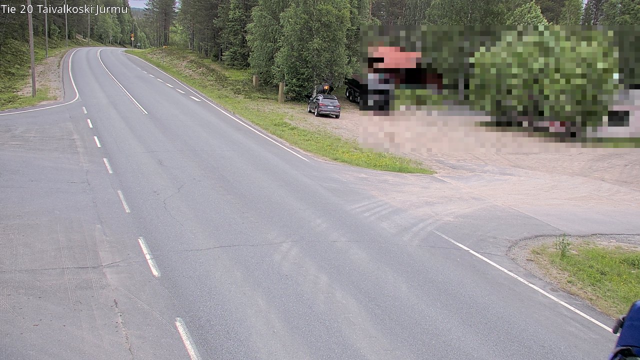 Weather Camera Image Väg 20 Taivalkoski, Jurmu, Taivalkoski, Pohjois-Pohjanmaa