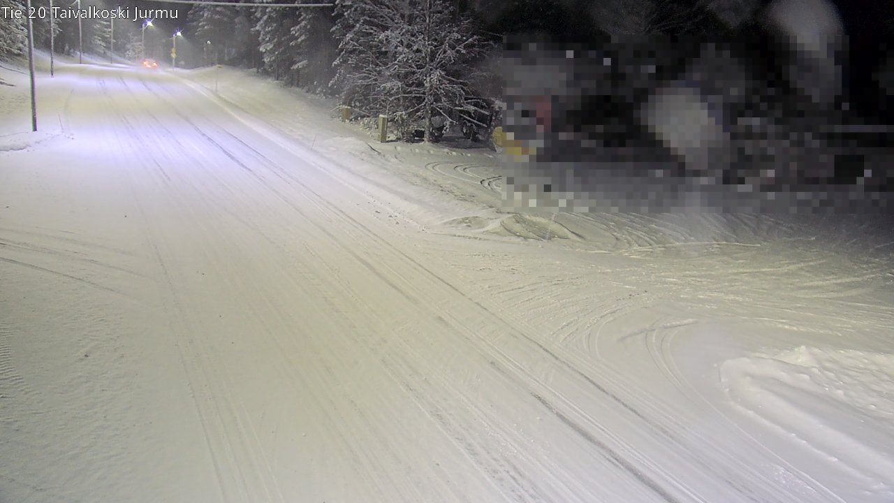 Weather Camera Image Väg 20 Taivalkoski, Jurmu, Taivalkoski, Pohjois-Pohjanmaa