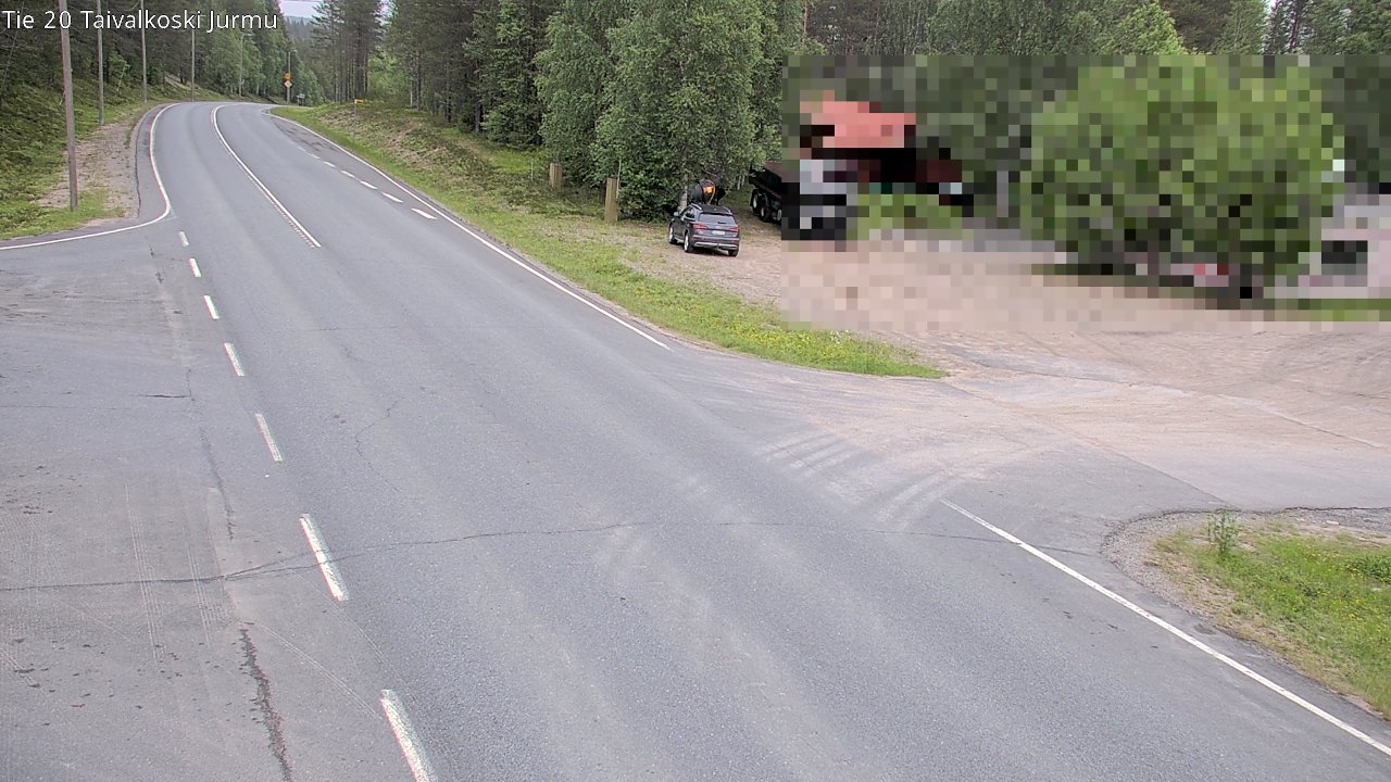 Weather Camera Image Road 20 Taivalkoski, Jurmu, Taivalkoski, Pohjois-Pohjanmaa