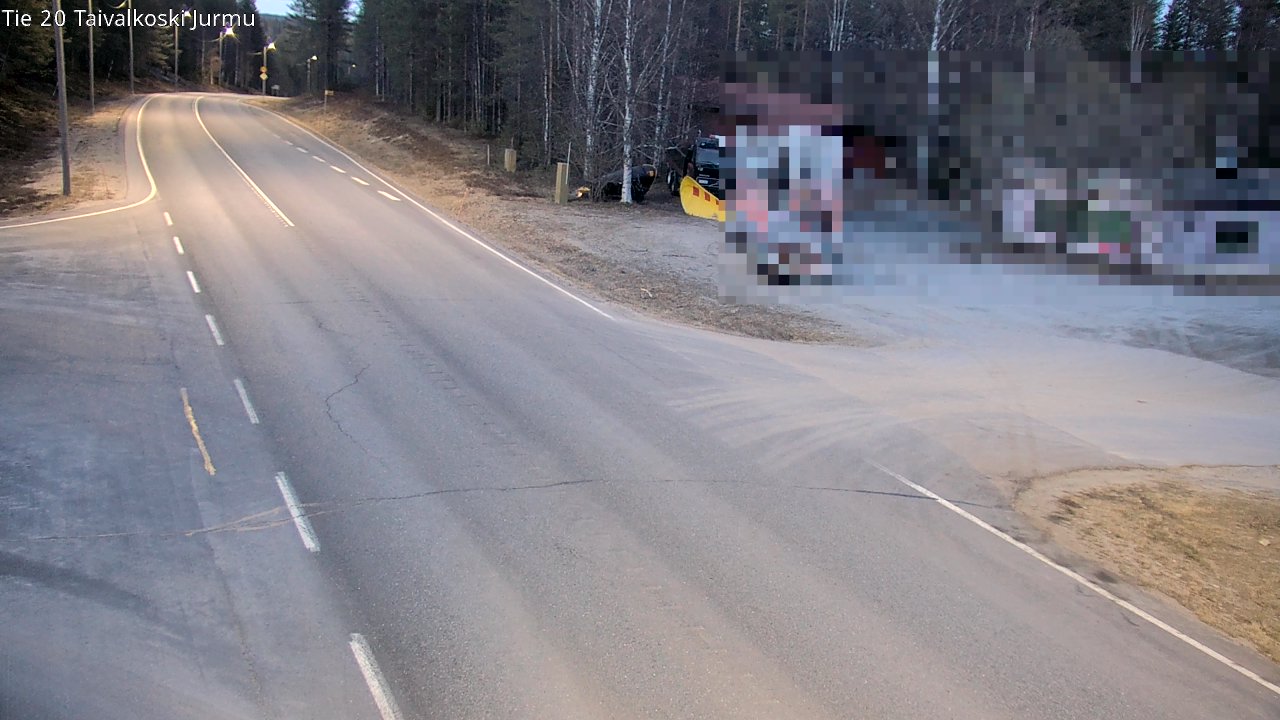 Weather Camera Image Road 20 Taivalkoski, Jurmu, Taivalkoski, Pohjois-Pohjanmaa