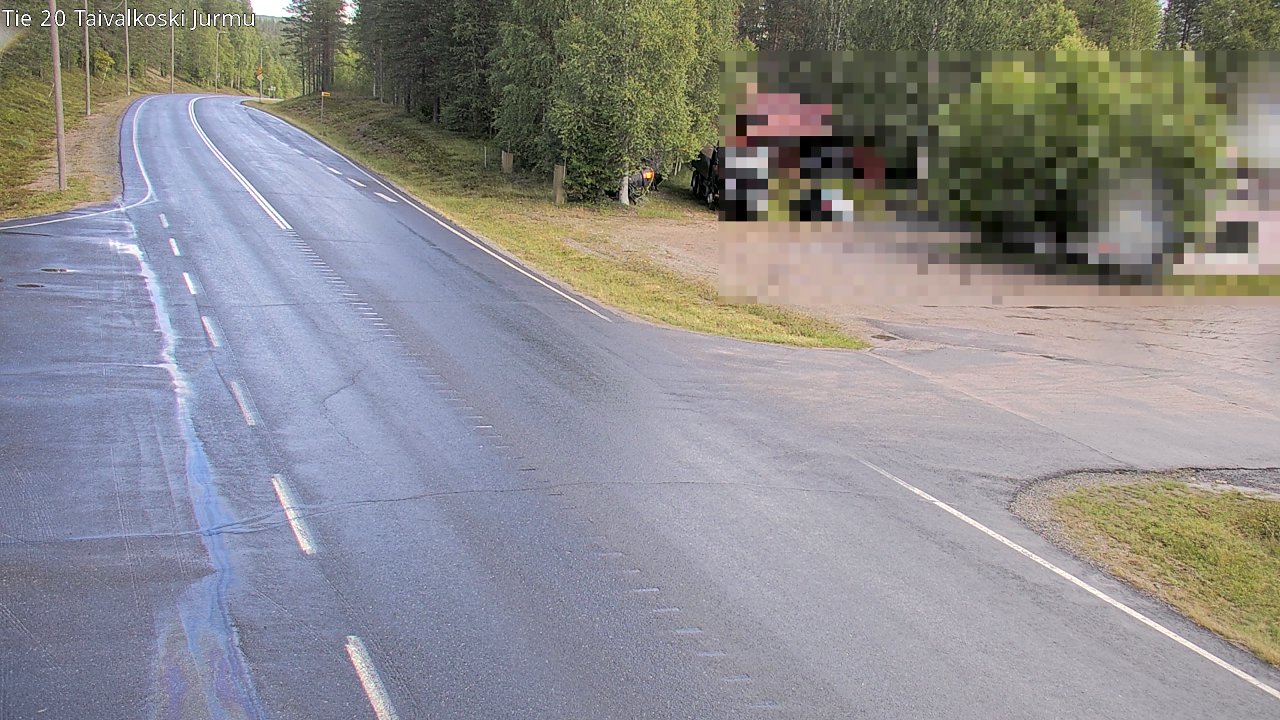 Weather Camera Image Road 20 Taivalkoski, Jurmu, Taivalkoski, Pohjois-Pohjanmaa