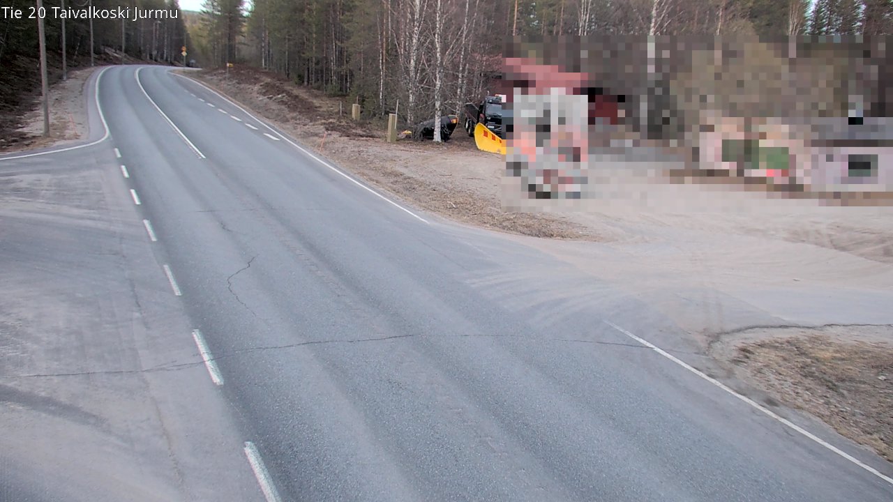 Weather Camera Image Road 20 Taivalkoski, Jurmu, Taivalkoski, Pohjois-Pohjanmaa