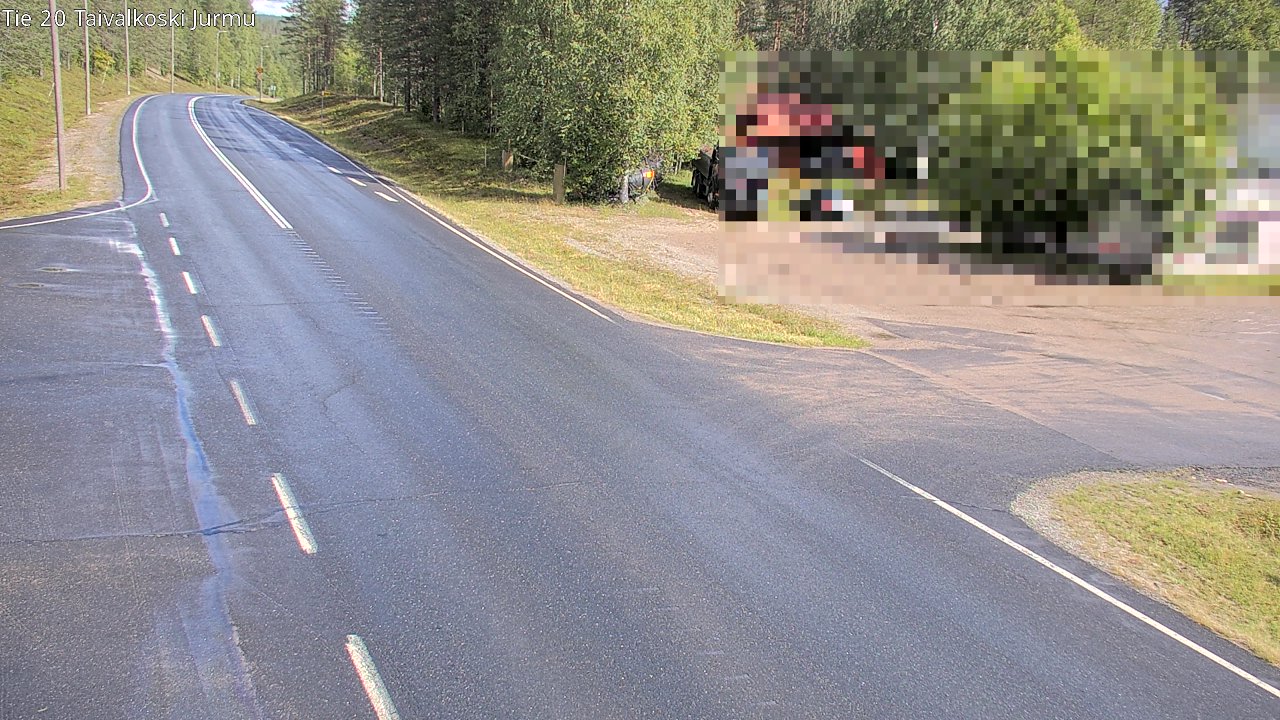 Weather Camera Image Road 20 Taivalkoski, Jurmu, Taivalkoski, Pohjois-Pohjanmaa