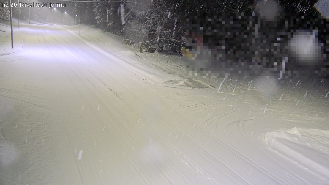 Weather Camera Image Väg 20 Taivalkoski, Jurmu, Taivalkoski, Pohjois-Pohjanmaa