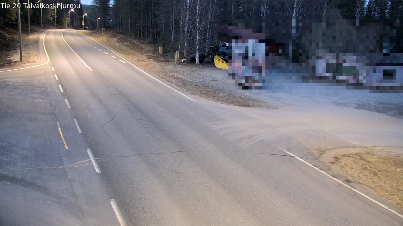 Weather Camera Image Road 20 Taivalkoski, Jurmu, Taivalkoski, Pohjois-Pohjanmaa