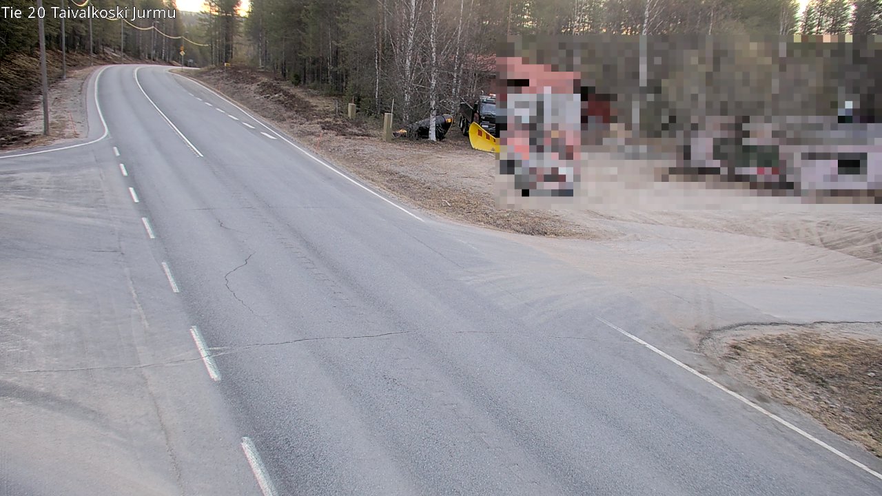 Weather Camera Image Väg 20 Taivalkoski, Jurmu, Taivalkoski, Pohjois-Pohjanmaa