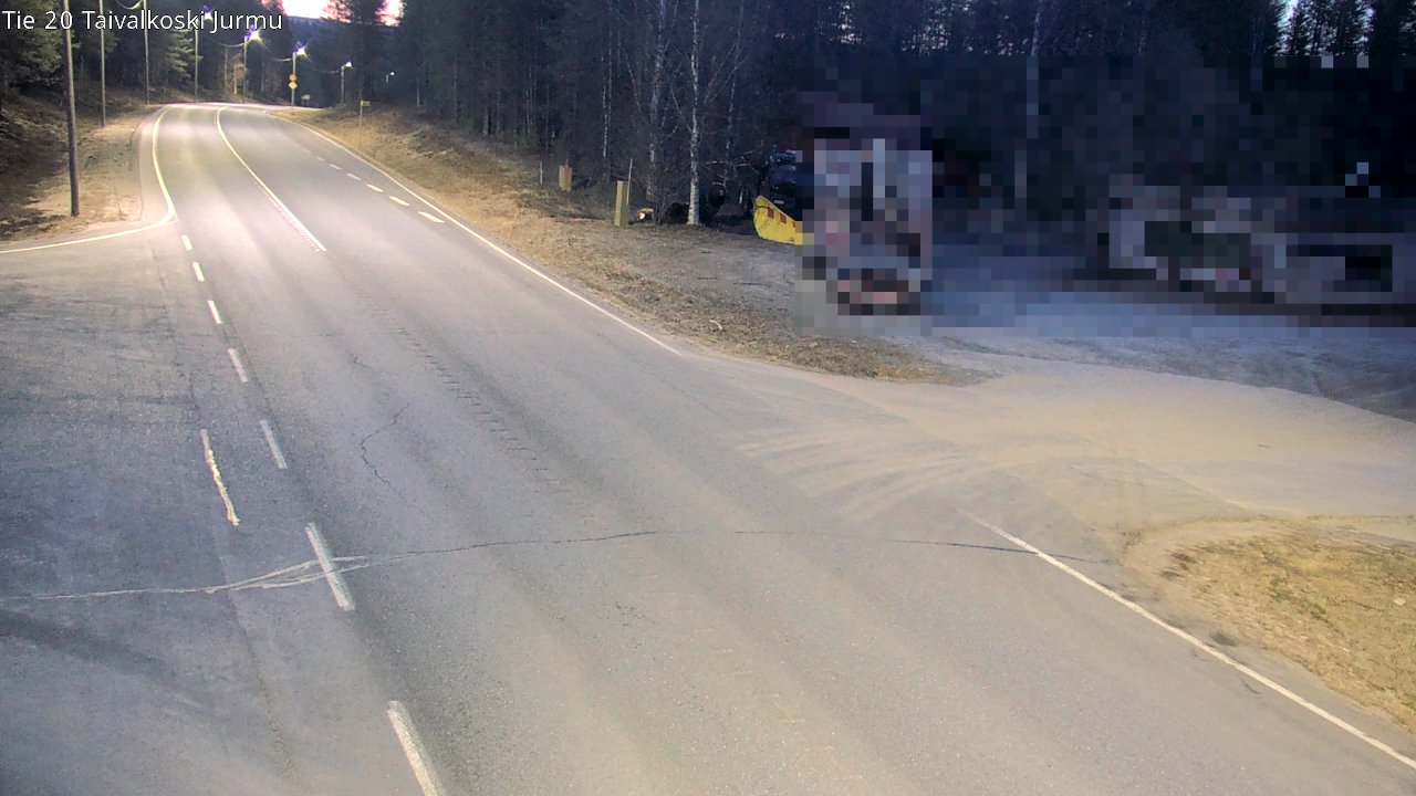 Weather Camera Image Road 20 Taivalkoski, Jurmu, Taivalkoski, Pohjois-Pohjanmaa