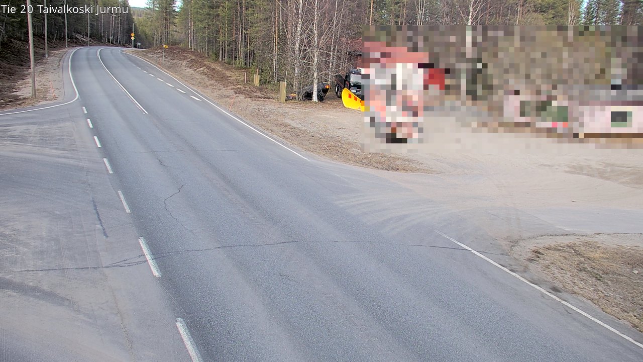 Weather Camera Image Road 20 Taivalkoski, Jurmu, Taivalkoski, Pohjois-Pohjanmaa