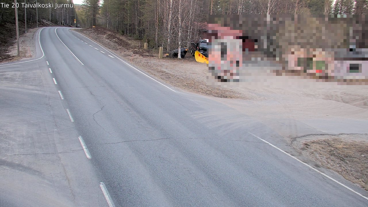 Weather Camera Image Road 20 Taivalkoski, Jurmu, Taivalkoski, Pohjois-Pohjanmaa