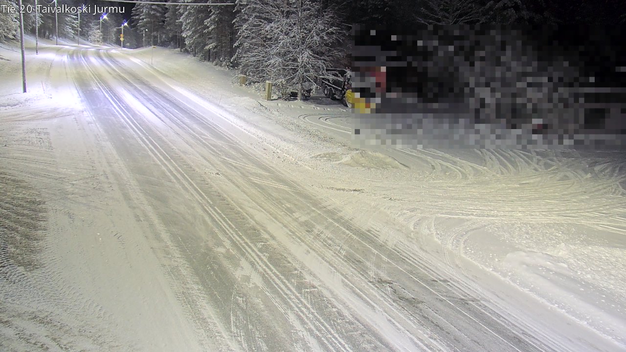 Weather Camera Image Väg 20 Taivalkoski, Jurmu, Taivalkoski, Pohjois-Pohjanmaa
