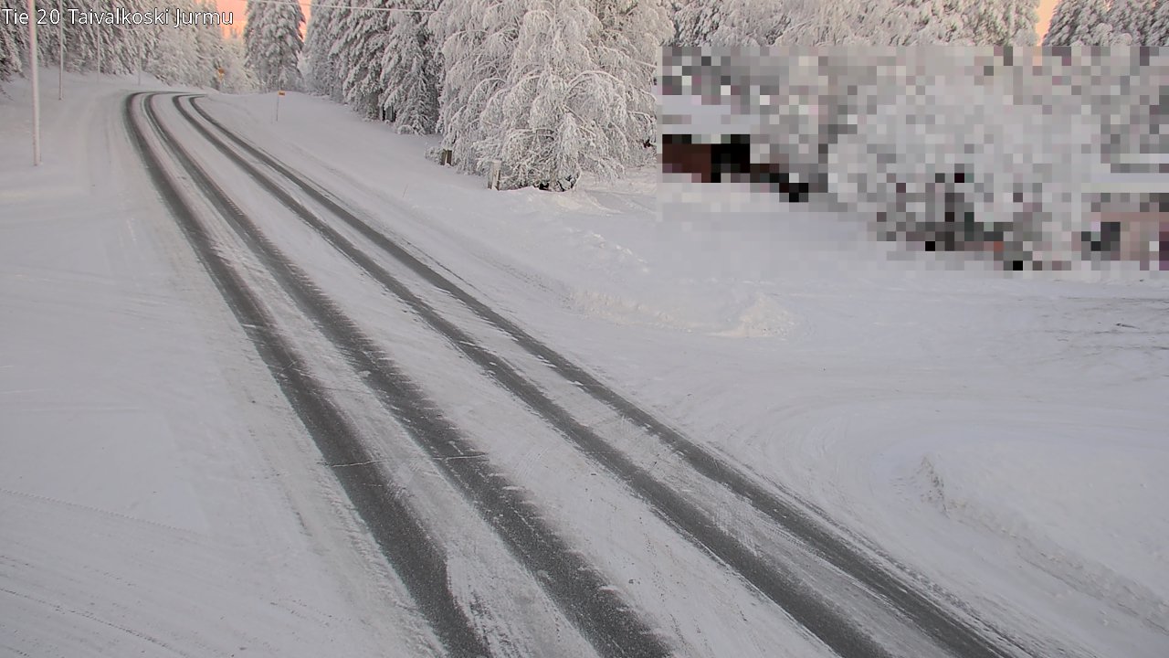 Weather Camera Image Road 20 Taivalkoski, Jurmu, Taivalkoski, Pohjois-Pohjanmaa