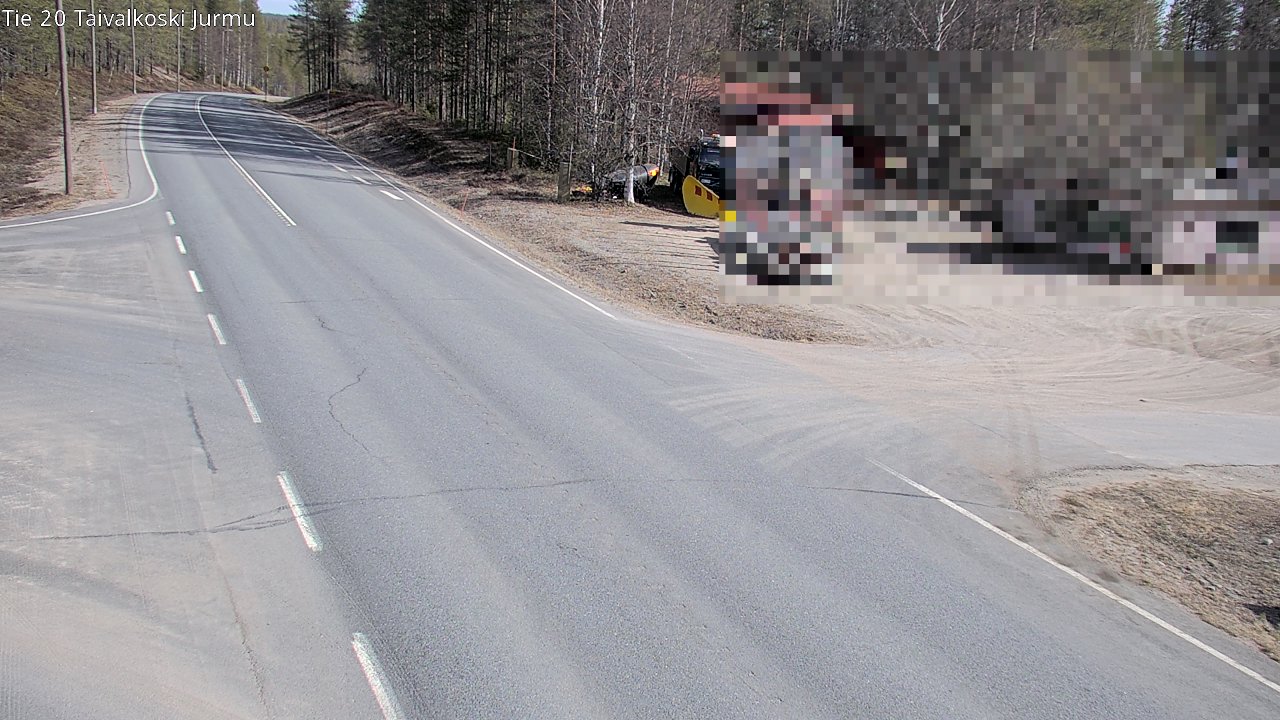 Weather Camera Image Road 20 Taivalkoski, Jurmu, Taivalkoski, Pohjois-Pohjanmaa