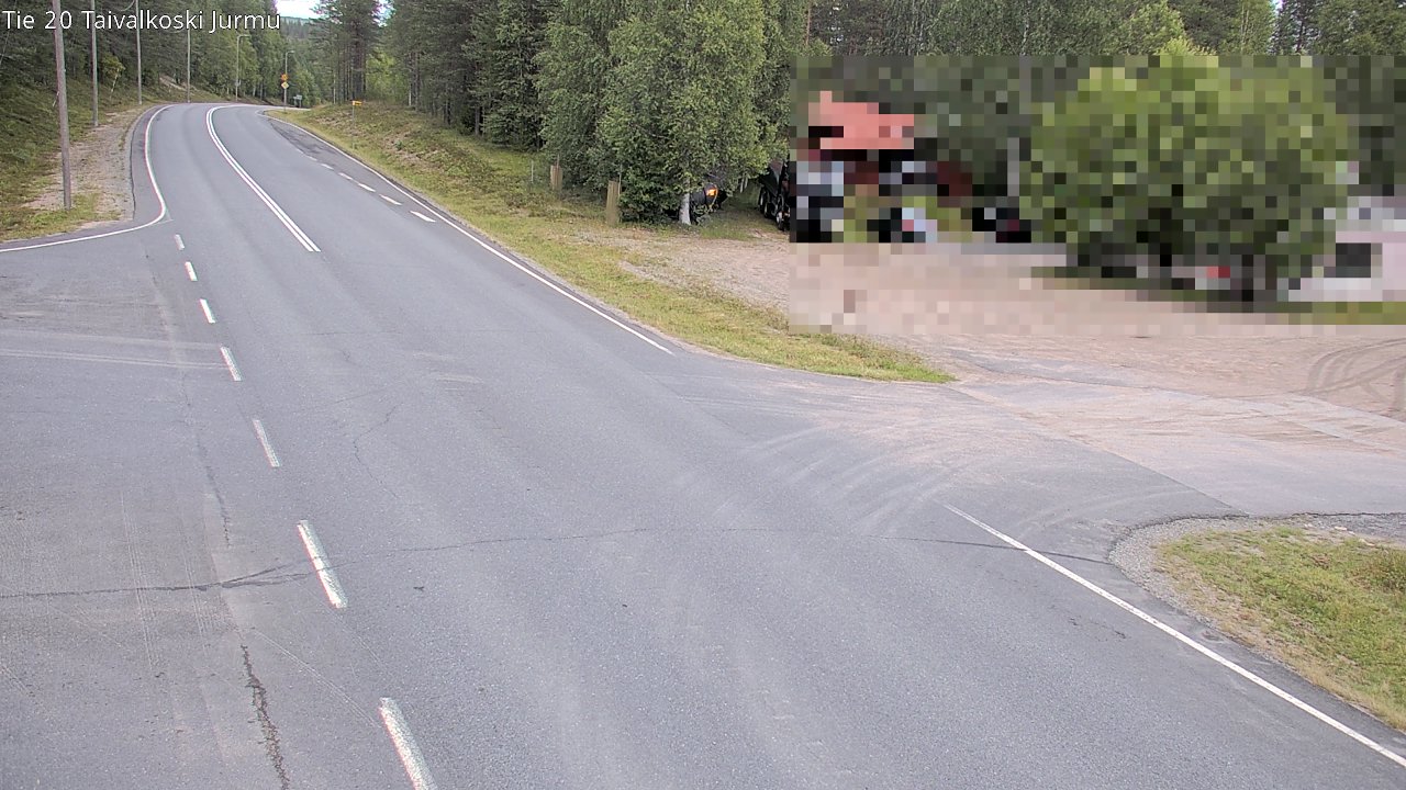 Weather Camera Image Road 20 Taivalkoski, Jurmu, Taivalkoski, Pohjois-Pohjanmaa