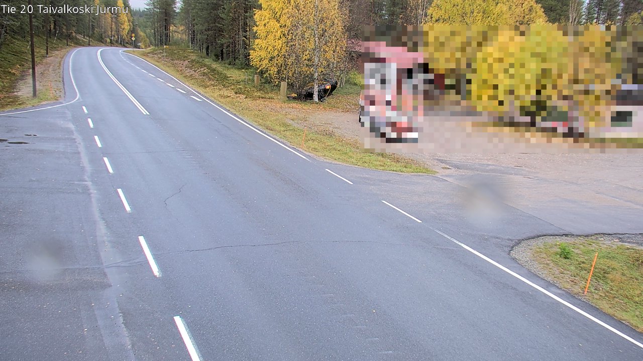 Weather Camera Image Väg 20 Taivalkoski, Jurmu, Taivalkoski, Pohjois-Pohjanmaa