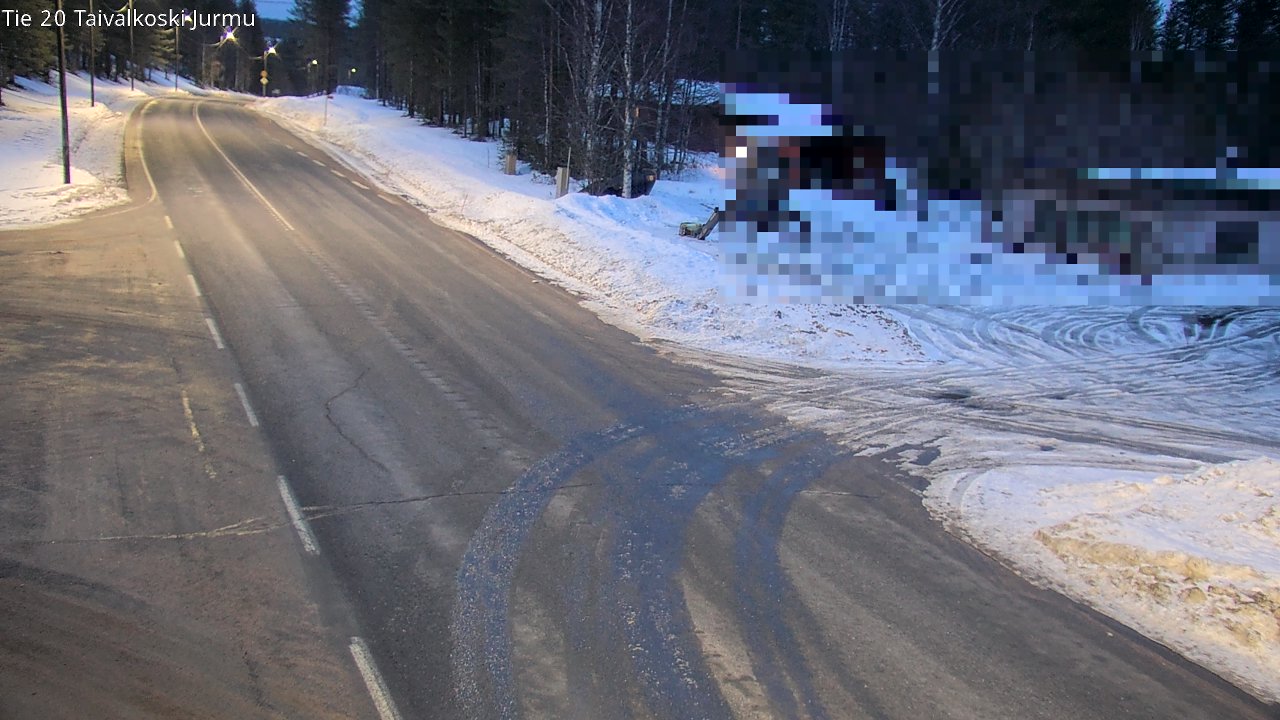Weather Camera Image Road 20 Taivalkoski, Jurmu, Taivalkoski, Pohjois-Pohjanmaa