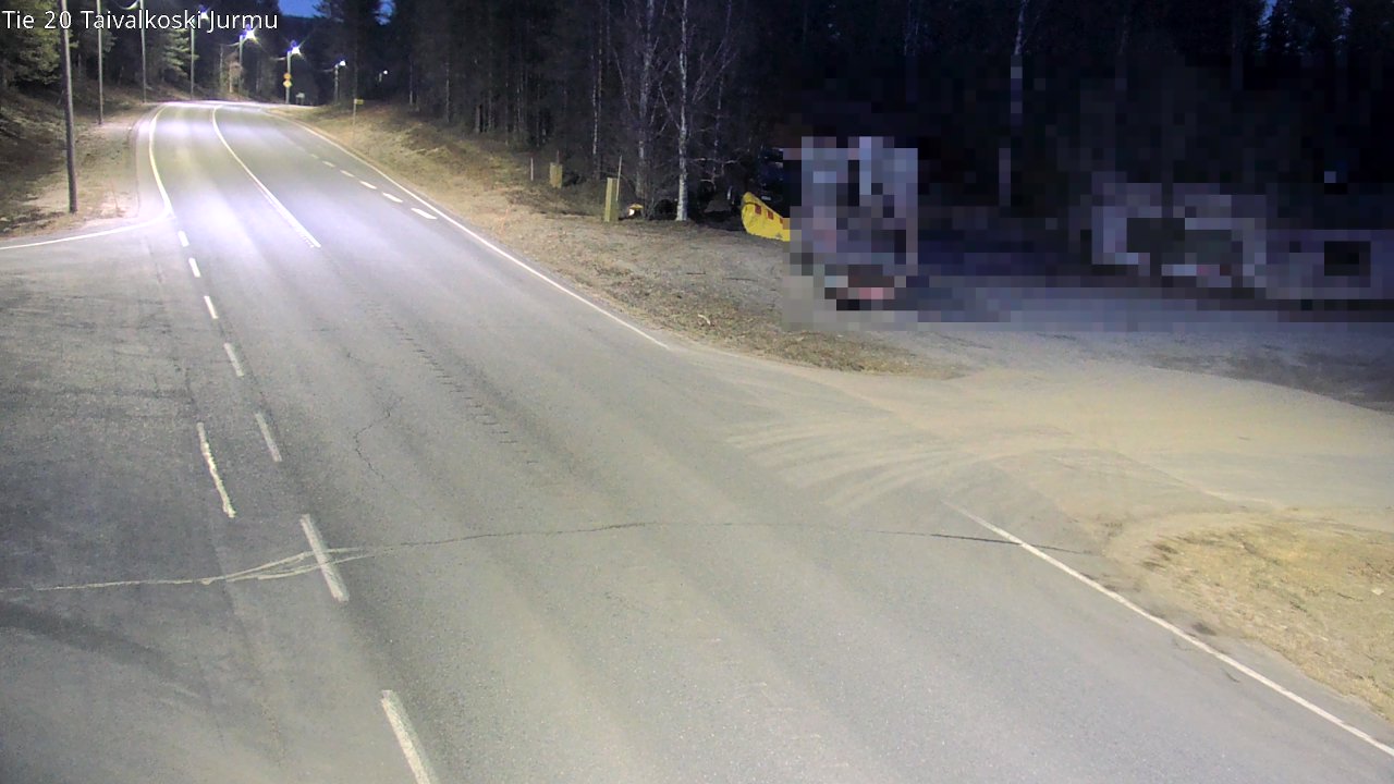 Weather Camera Image Road 20 Taivalkoski, Jurmu, Taivalkoski, Pohjois-Pohjanmaa