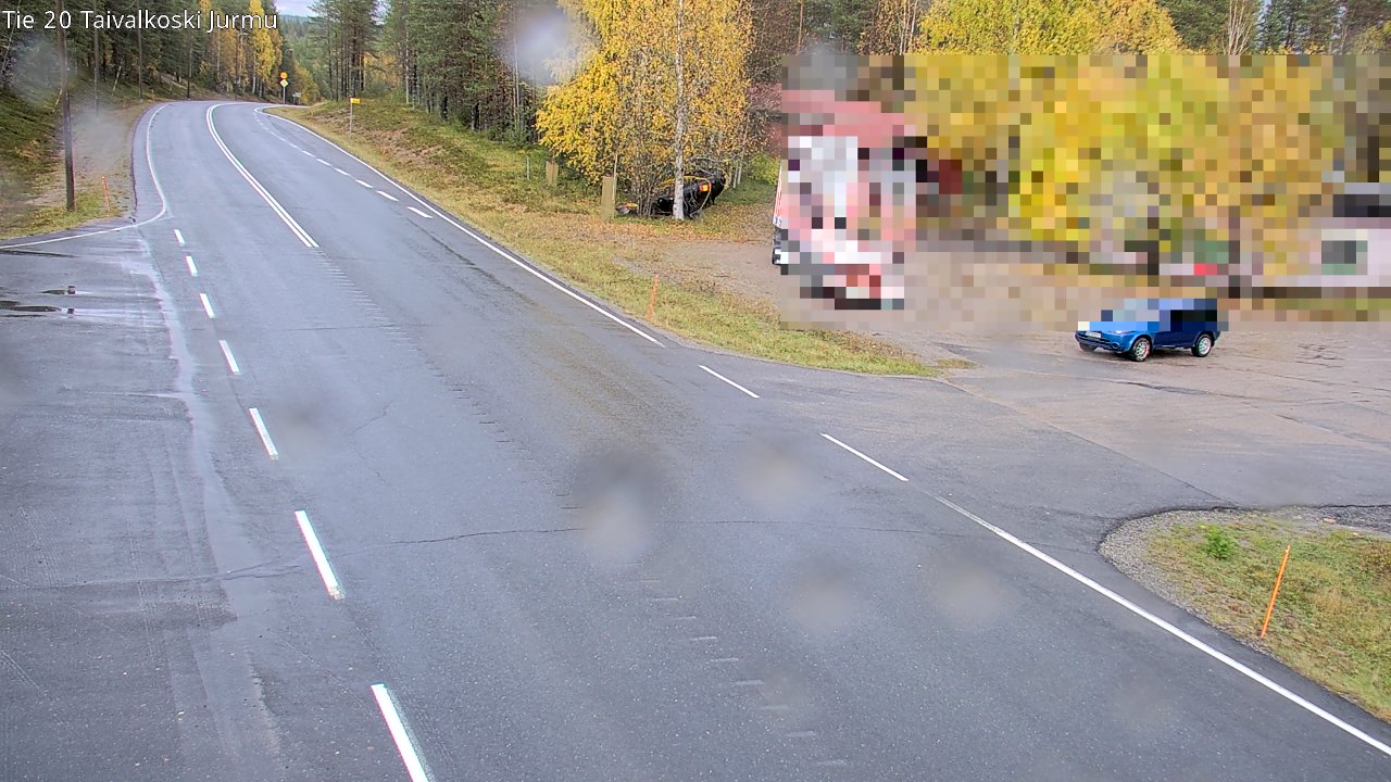 Weather Camera Image Väg 20 Taivalkoski, Jurmu, Taivalkoski, Pohjois-Pohjanmaa