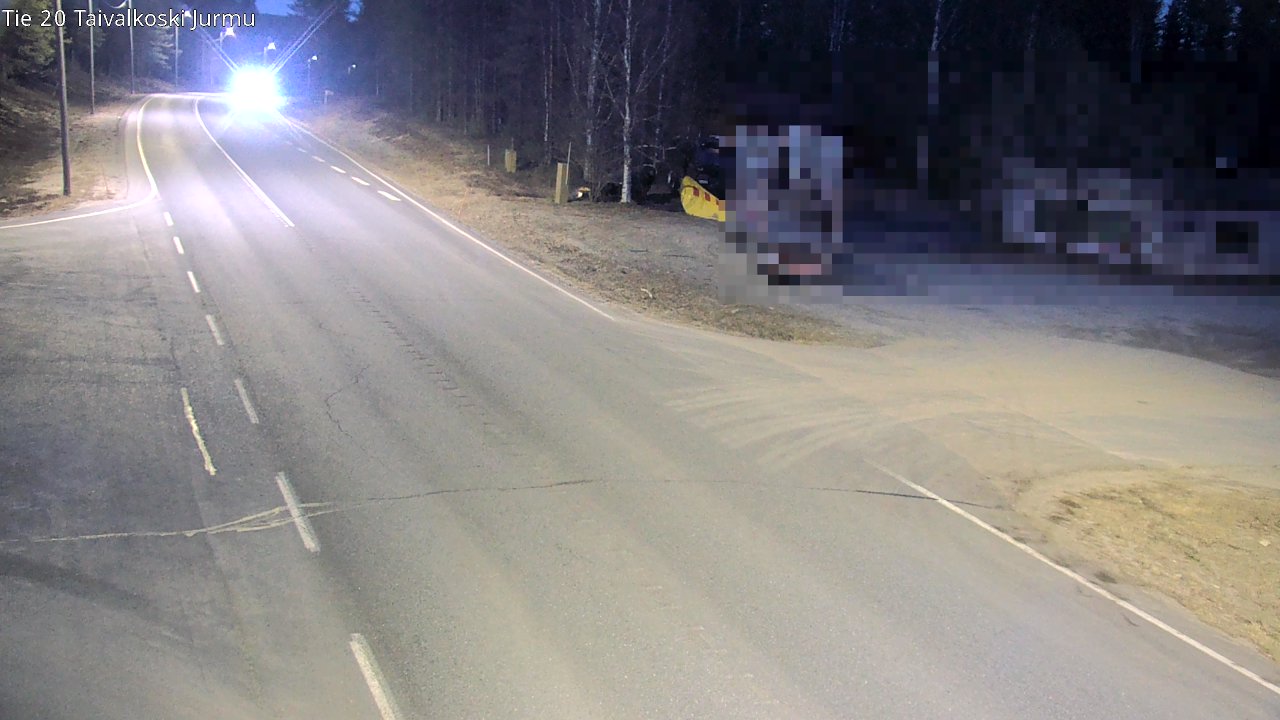 Weather Camera Image Road 20 Taivalkoski, Jurmu, Taivalkoski, Pohjois-Pohjanmaa