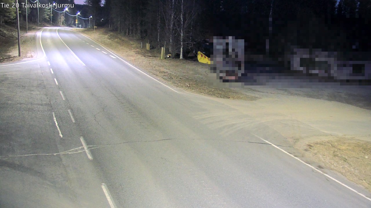 Weather Camera Image Road 20 Taivalkoski, Jurmu, Taivalkoski, Pohjois-Pohjanmaa