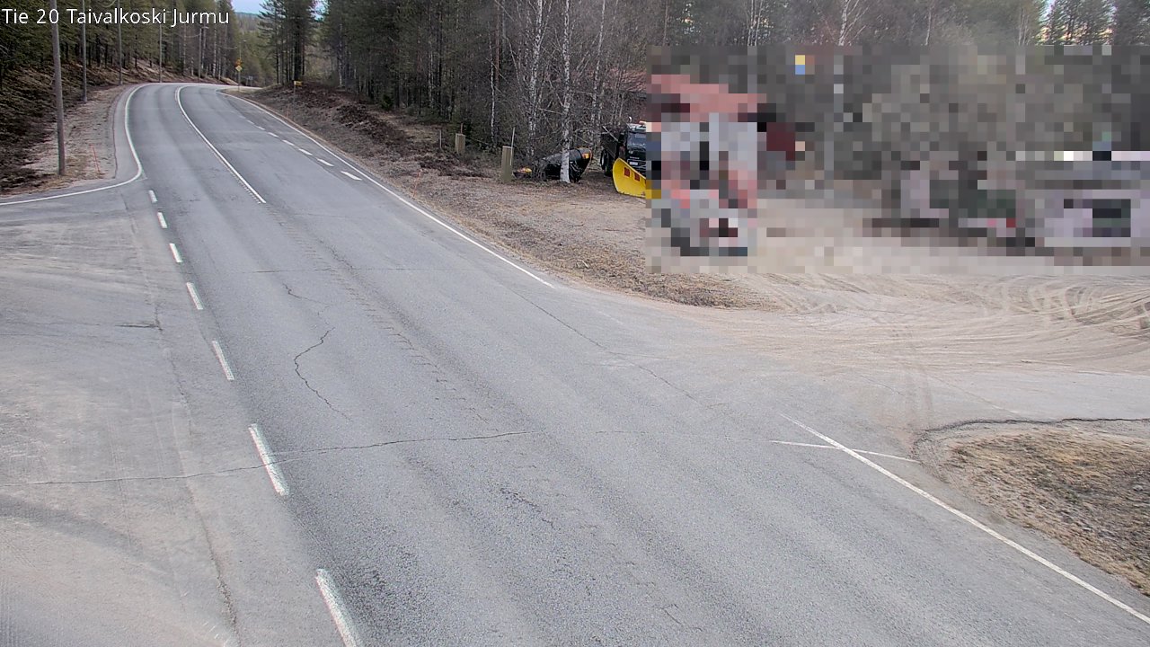 Weather Camera Image Road 20 Taivalkoski, Jurmu, Taivalkoski, Pohjois-Pohjanmaa