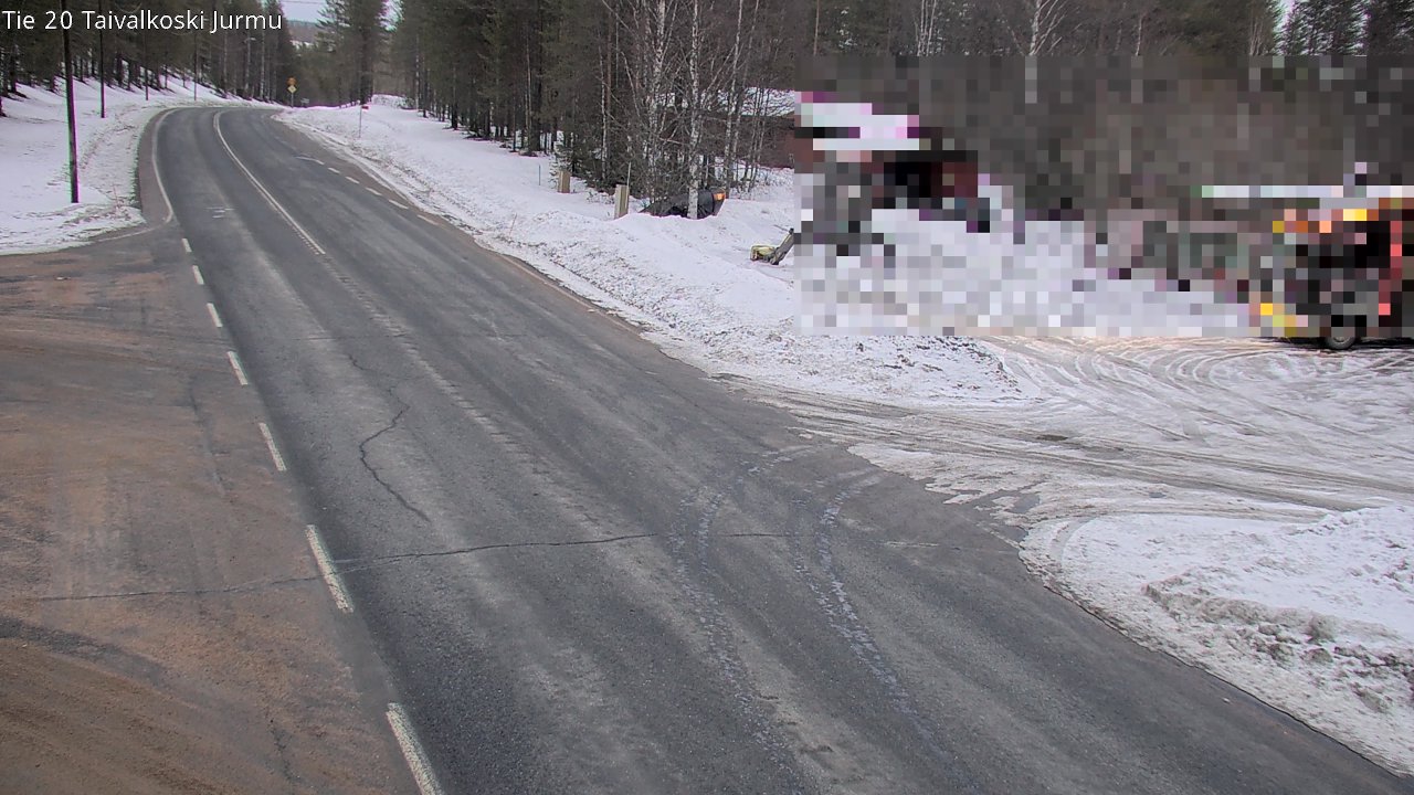 Weather Camera Image Road 20 Taivalkoski, Jurmu, Taivalkoski, Pohjois-Pohjanmaa