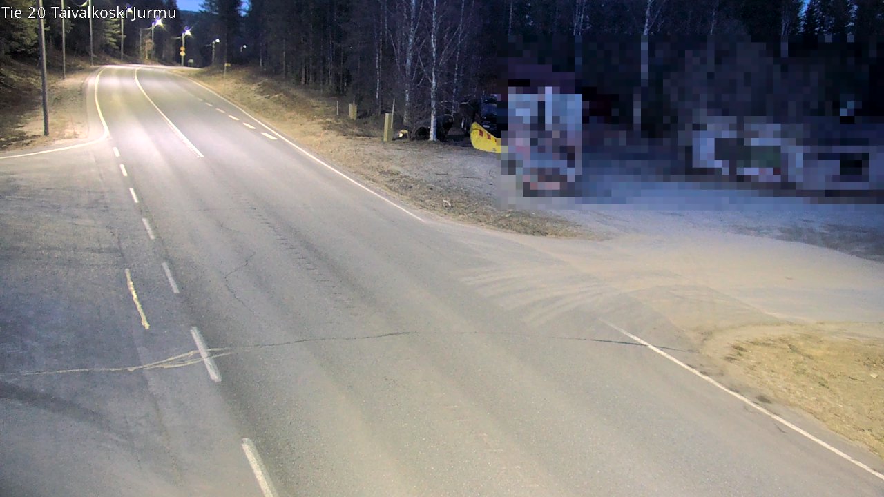 Weather Camera Image Road 20 Taivalkoski, Jurmu, Taivalkoski, Pohjois-Pohjanmaa