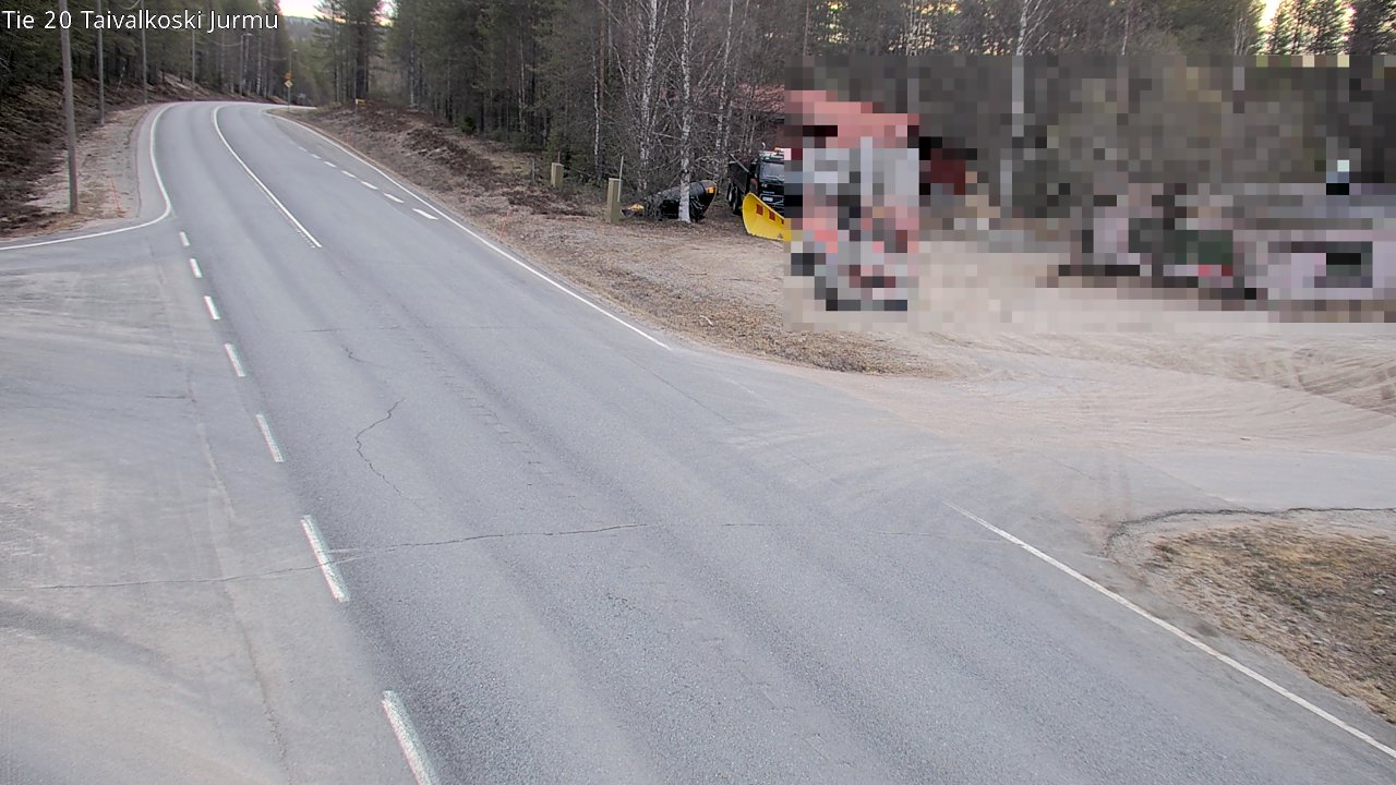 Weather Camera Image Väg 20 Taivalkoski, Jurmu, Taivalkoski, Pohjois-Pohjanmaa