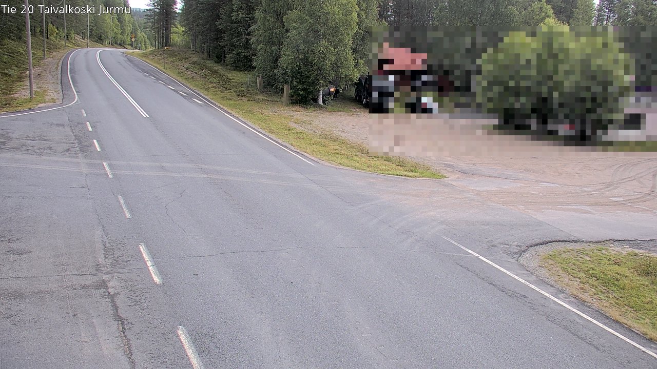 Weather Camera Image Road 20 Taivalkoski, Jurmu, Taivalkoski, Pohjois-Pohjanmaa