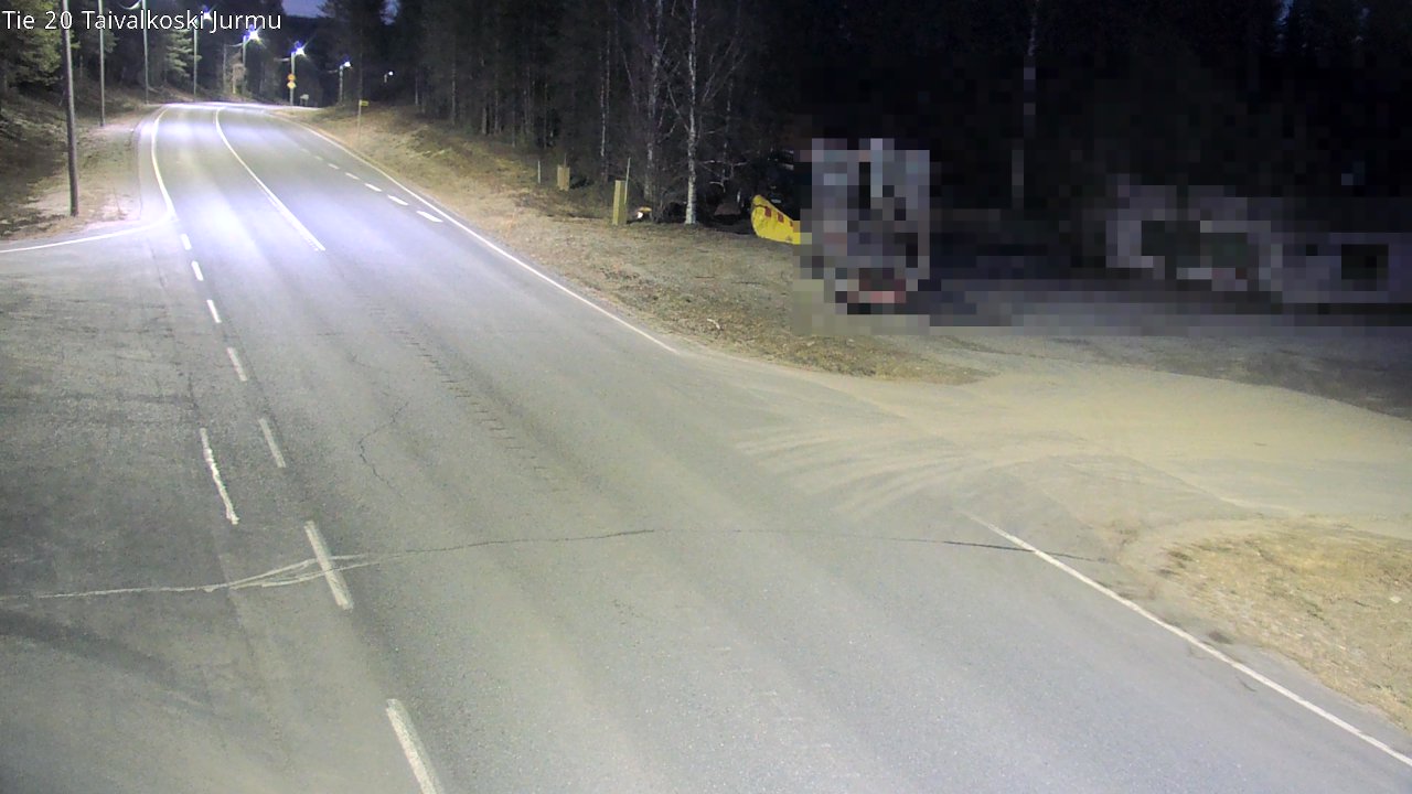 Weather Camera Image Road 20 Taivalkoski, Jurmu, Taivalkoski, Pohjois-Pohjanmaa