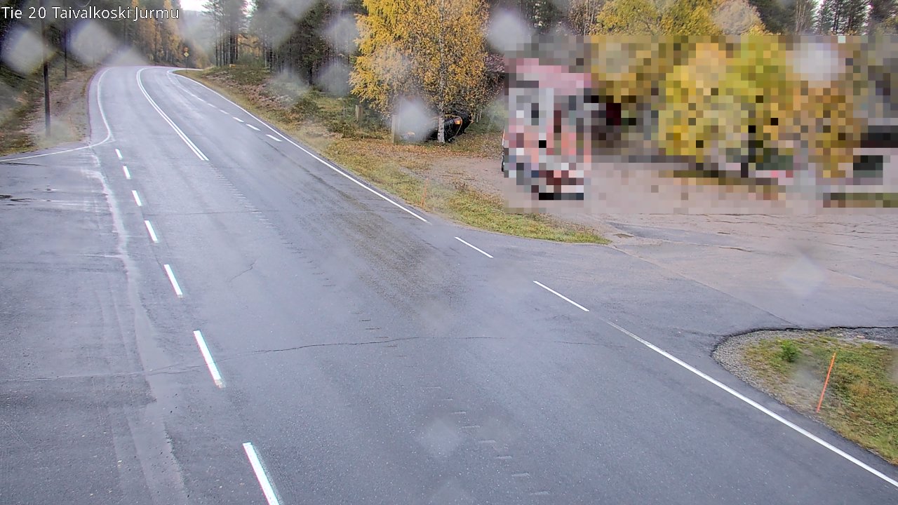 Weather Camera Image Väg 20 Taivalkoski, Jurmu, Taivalkoski, Pohjois-Pohjanmaa
