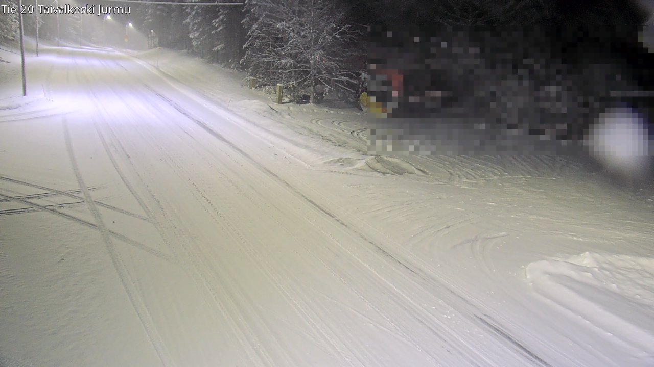 Weather Camera Image Väg 20 Taivalkoski, Jurmu, Taivalkoski, Pohjois-Pohjanmaa