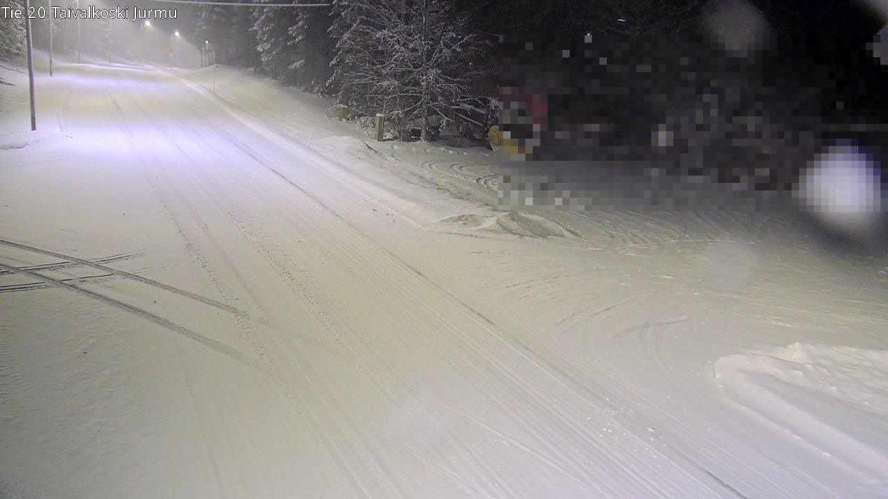 Weather Camera Image Väg 20 Taivalkoski, Jurmu, Taivalkoski, Pohjois-Pohjanmaa