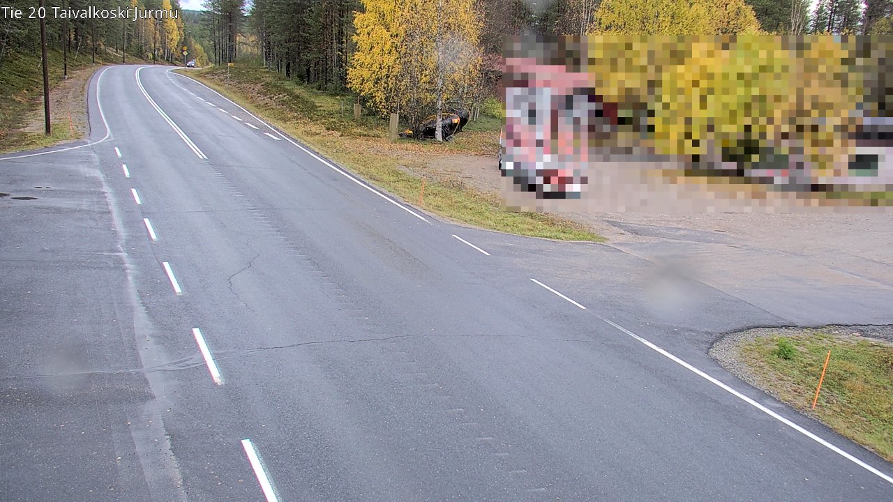Kelikamerat Kuva Tie 20 Taivalkoski, Jurmu, Taivalkoski, Pohjois-Pohjanmaa